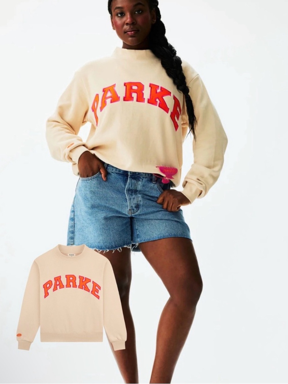 Parke x Dunkin' Heritage mockneck sweatshirt